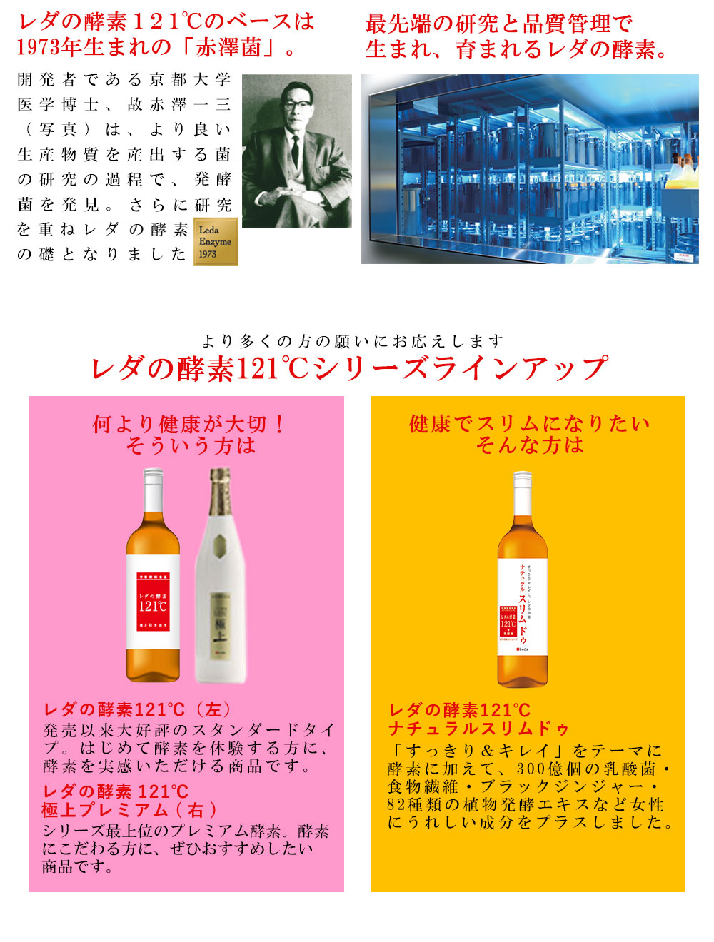 レダの酵素121℃ | 株式会社レダオフィシャルサイト